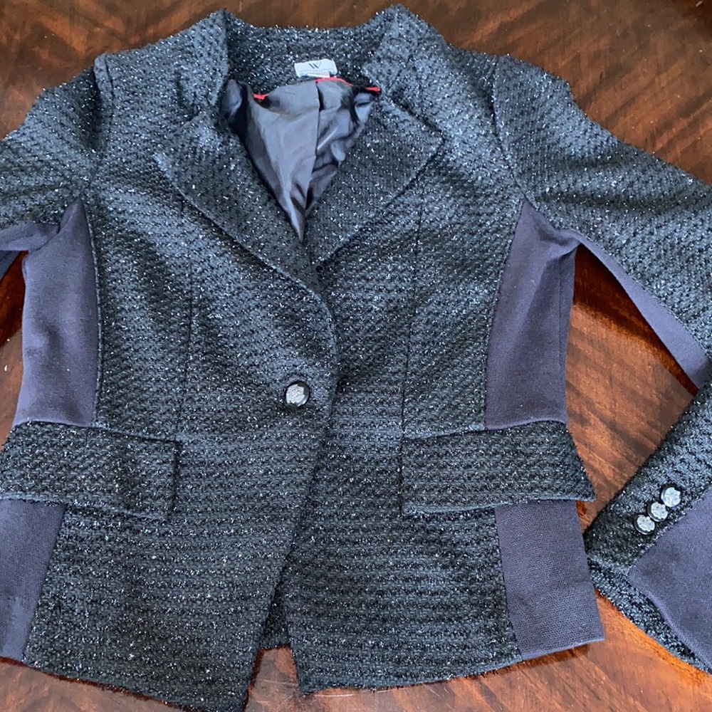 Military Style Tweed Blazer
